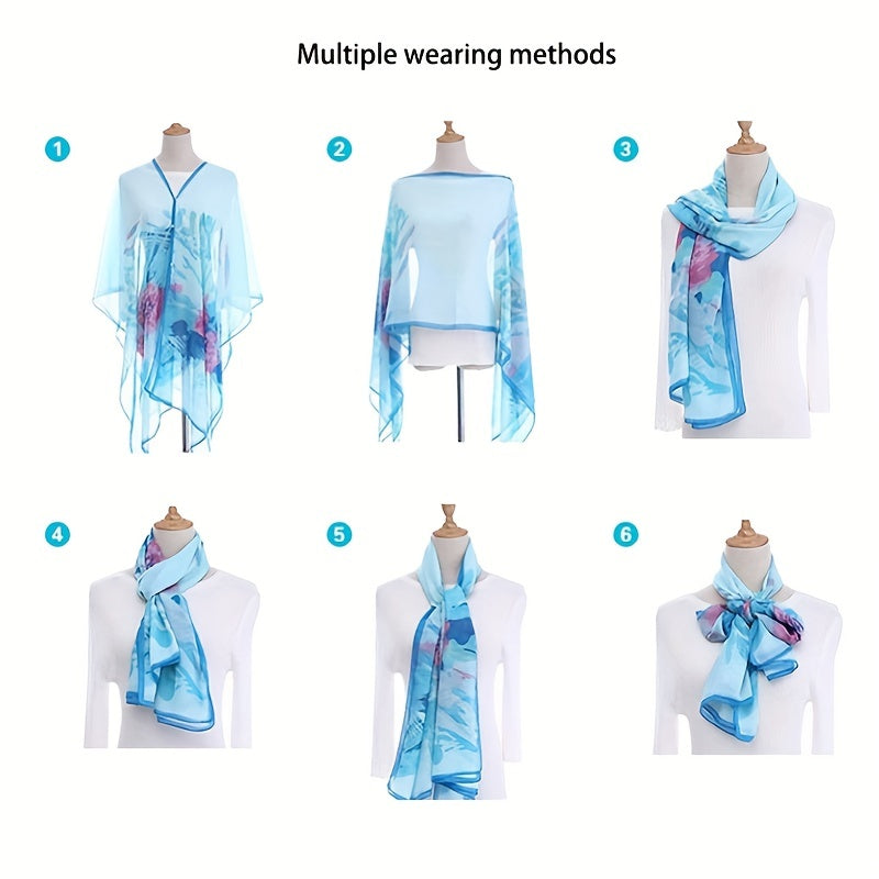 Jkzcp Fashionable Sun Protection Vintage Paisley Print Shawl Bikini Cover Up With Button