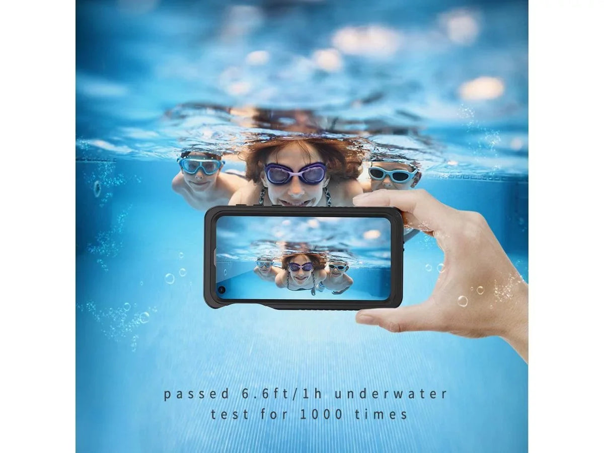 Galaxy S10e Case, IP68 Fluid Dustproof Shockproof Case with Built-in Display Protector, Full Body Sealed Fluid Protective Clear Cover for S10e
