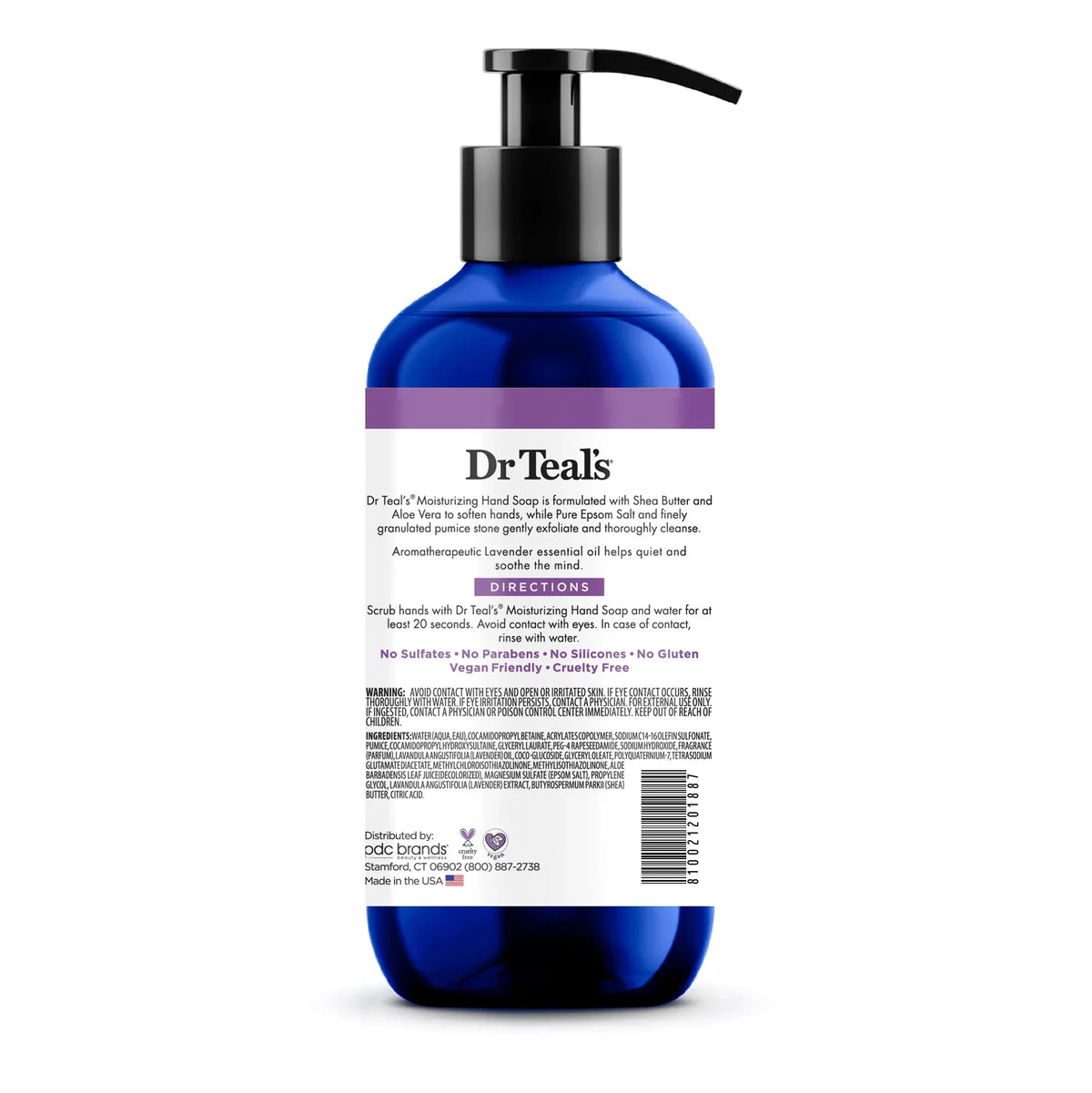 Dr Teal's Moisturizing Hand Soap, Soothing with Lavender Essential Oil, 12.5 fl oz.