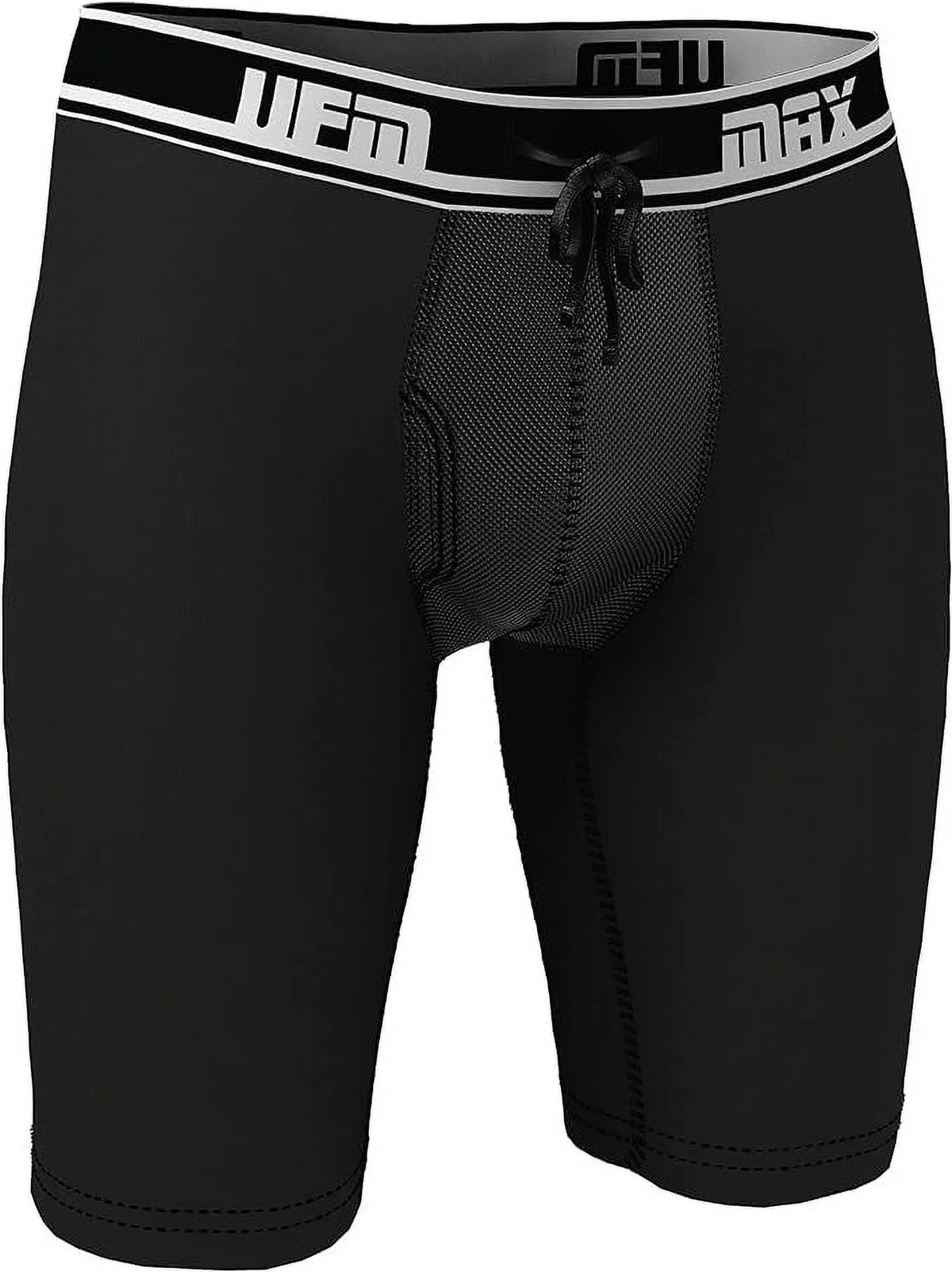 UFM 9” Polyester Boxer Briefs Adj Support Pouch Underwear MAX Support Gen 3.1 Black