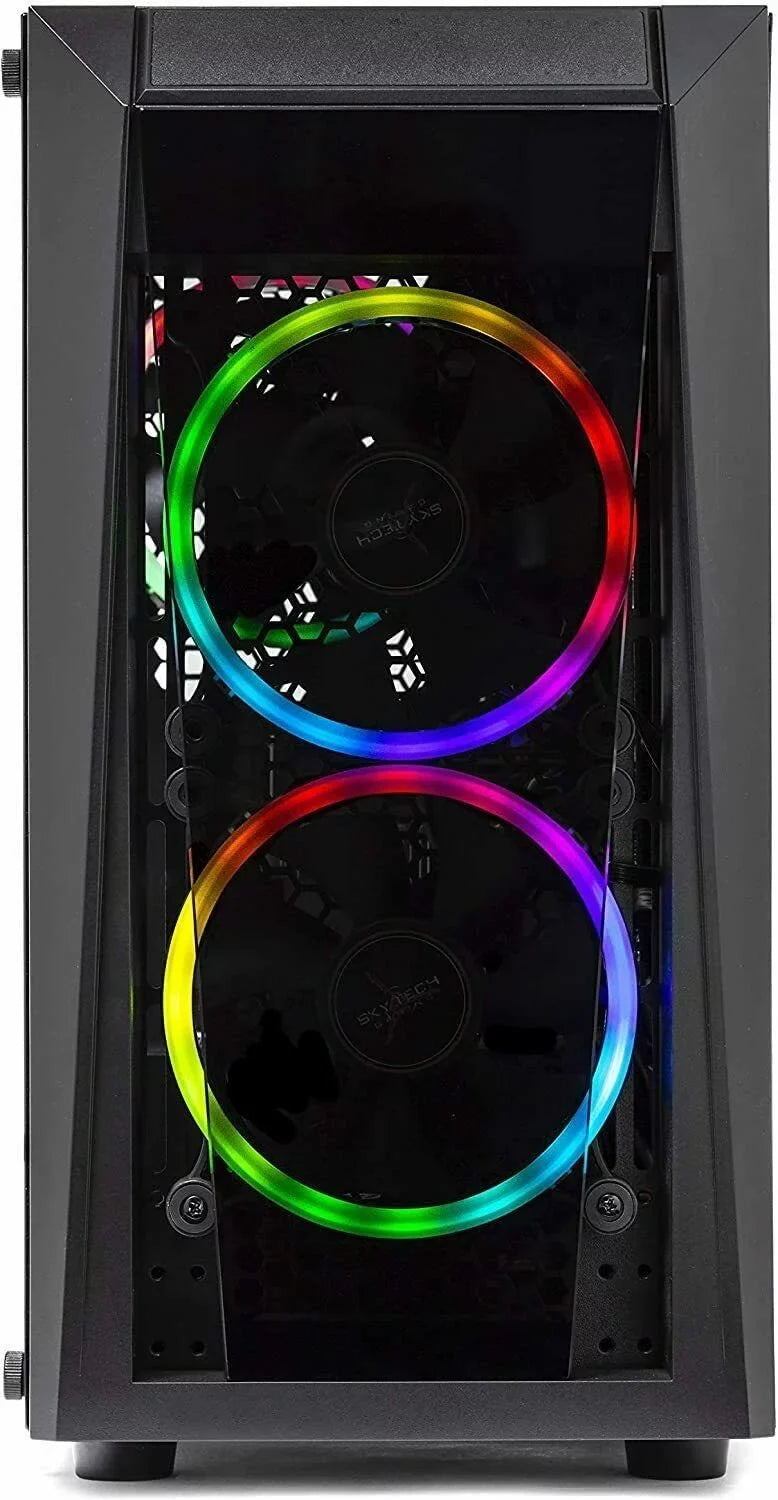 Skytech Blaze II Gaming PC Desktop – Core i3 10105F 3.7 GHz, GTX 1650, 500GB SSD, 16G DDR4 3200, 600W Gold PSU, AC Wi-Fi, Windows 10 Home 64-bit