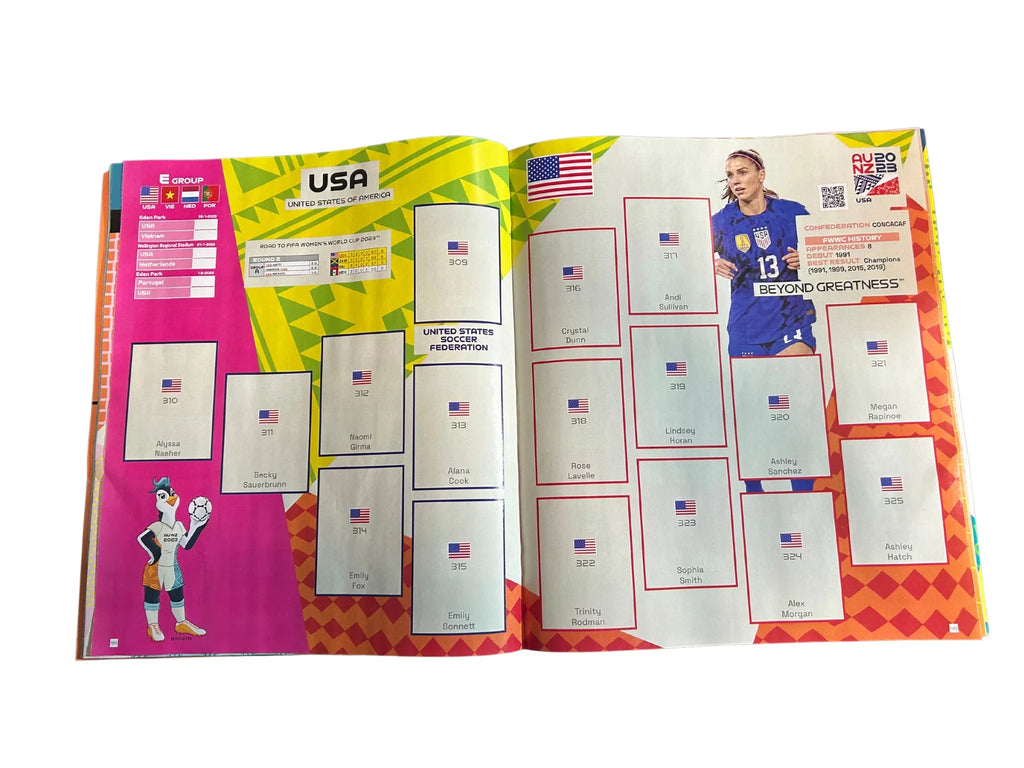 Panini Fifa Women's World Cup 2023 Soft Cover Album With 1 Stickers Box- USA Version