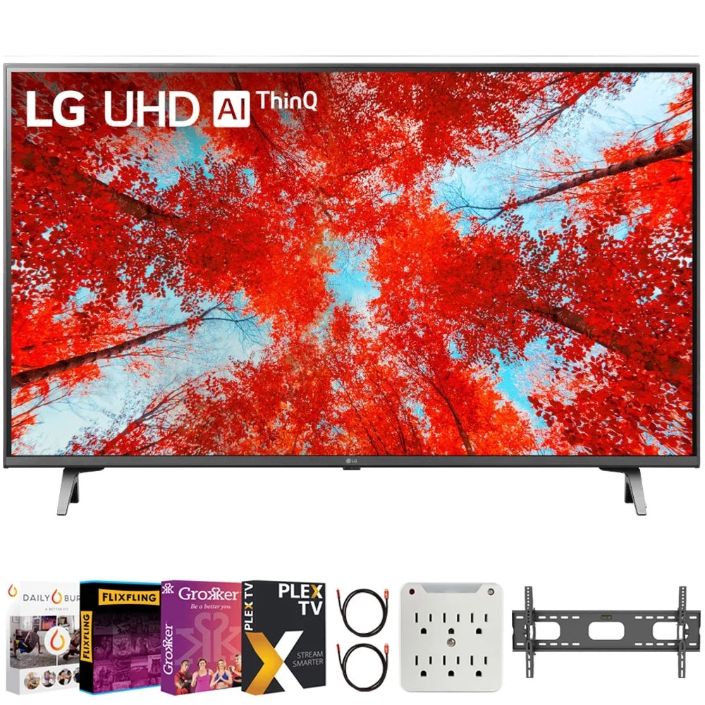 50UQ9000PUD 50 Inch HDR 4K UHD LED TV (2022) Bundle with Complete Mounting and Premiere Movies Streaming Kit