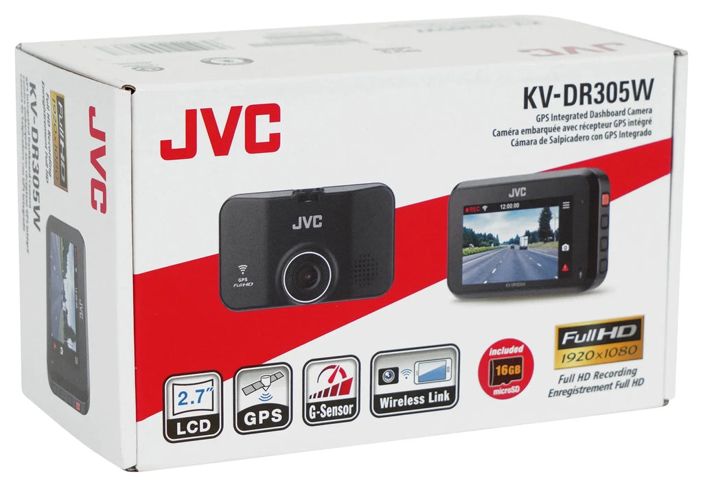 JVC KW-Z1000W 10.1" HD Car Monitor Wireless Carplay Receiver+Dash Cam