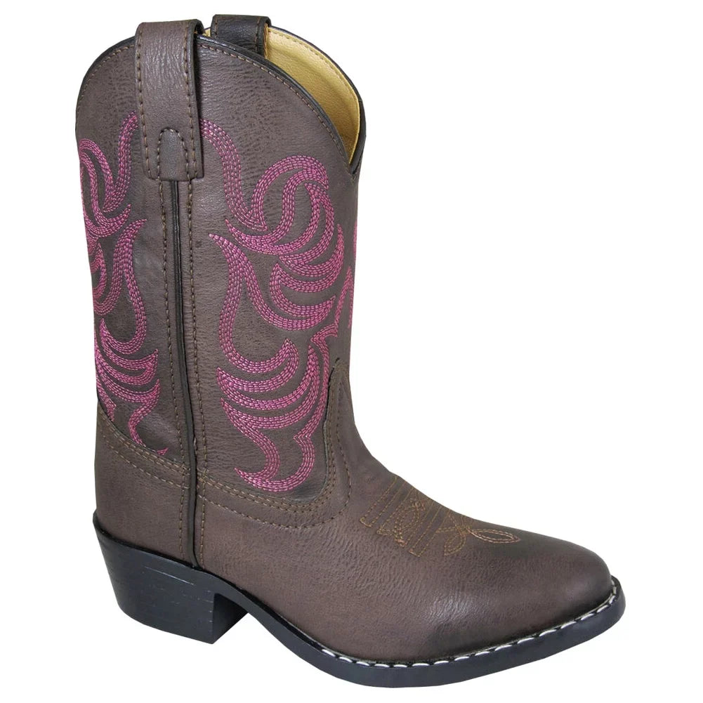 SMOKY MOUNTAIN BOOTS Kids Monterey Western Boots, Color: Brown, Size: 10.5, Width: R (1624C-10.5R)