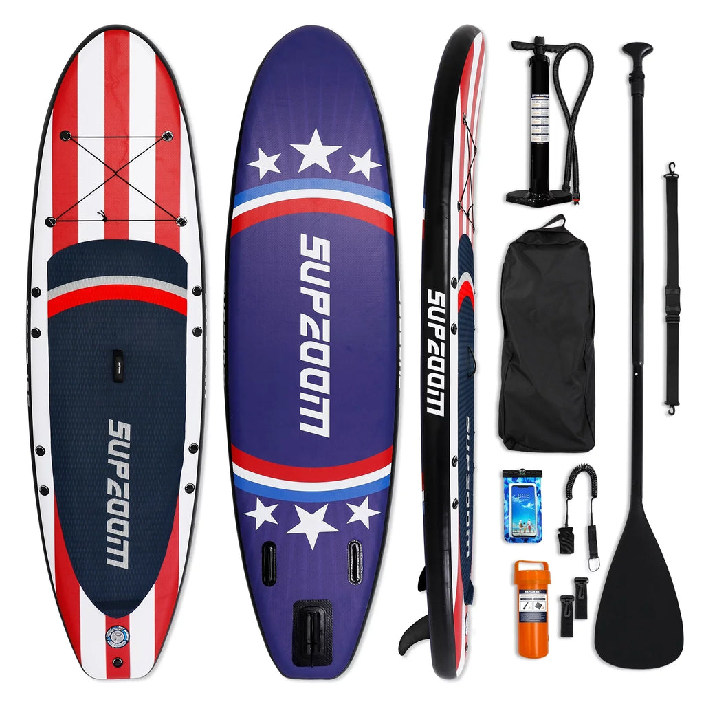 SUPZOOM Big Star Inflatable 10'6×32"×6" SUP for All Skill Levels Everything Included with Stand Up Paddle Board, Paddle, Hand Pump, ISUP Travel Backpack, Leash, Fluid Bag, Repair Kit